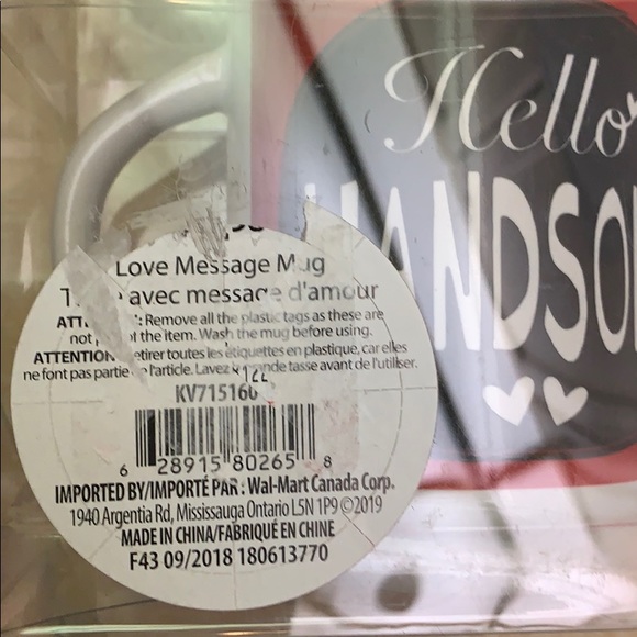 NWT His & Hers Couple Coffee Cups Mugs Set of 2 Mugs Hey Gorgeous Hey Handsome - Picture 4 of 5